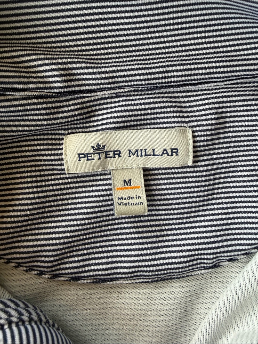 Peter Millar Men's Light Gray Quarter-Zip Performance Pullover - Picture 2 of 3